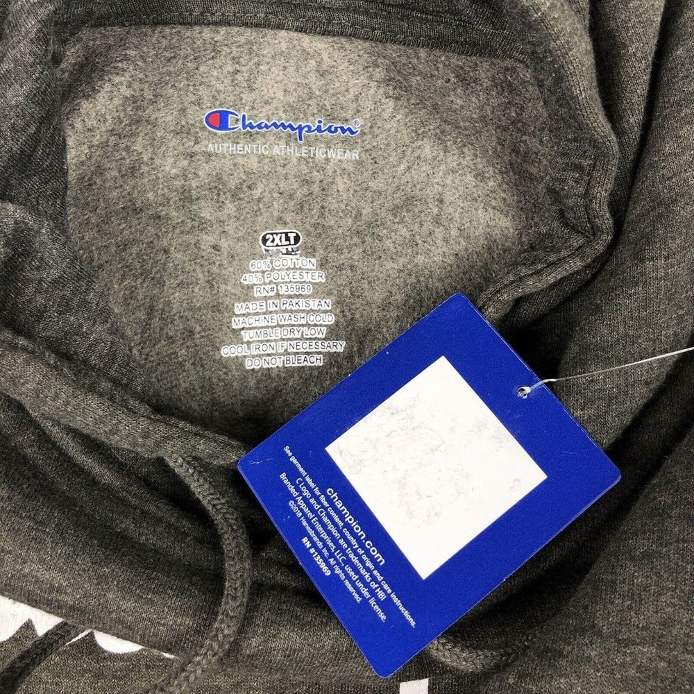 Champion Big & Tall 2XLT Spellout Pullover Hoodie - Picture 4 of 8